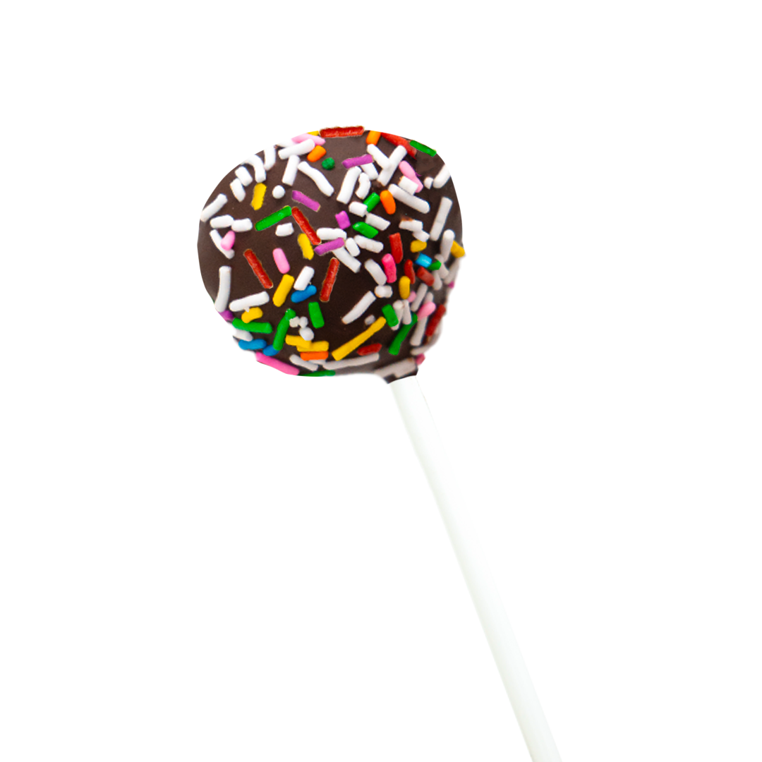 Cakepops chocolat-confettis