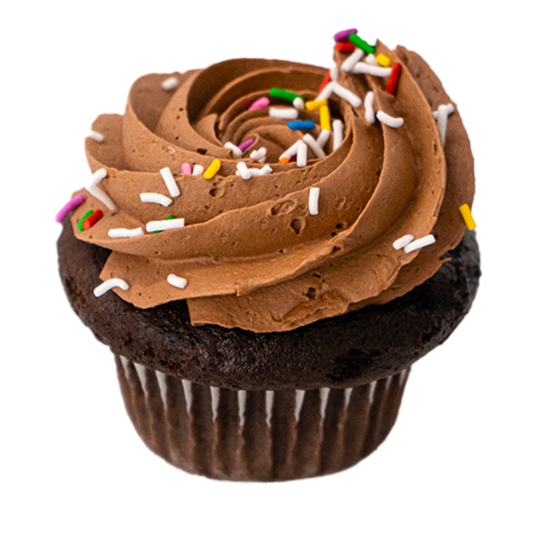 Cupcakes chocolat-confettis
