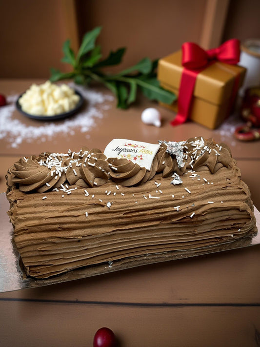 Bûche chocolat-caramel